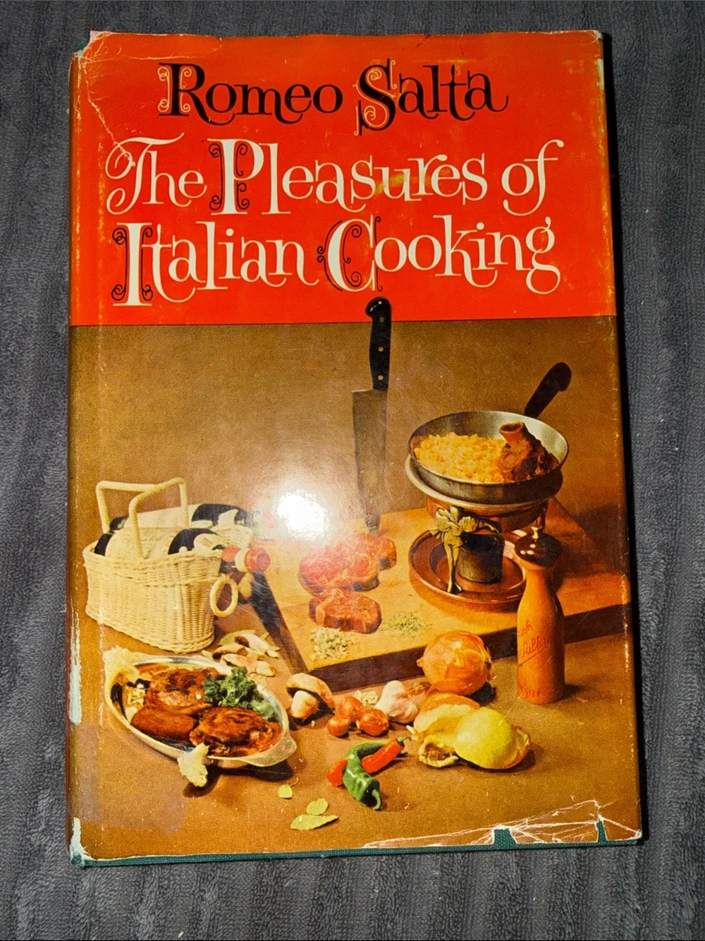 Romeo Salta The Pleasures of Italian Cooking - 1974 - signed autographed